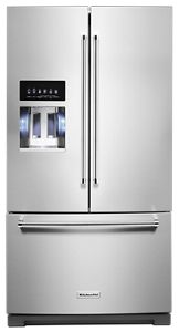 [REF-005] KitchenAid 法式对开门冰箱，厨房柜台深度